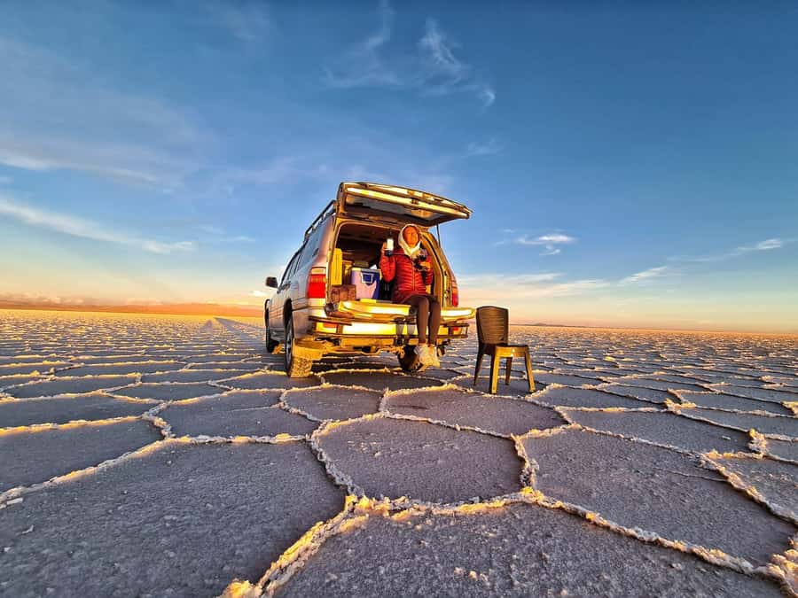 2-Day Private Tour Uyuni Salt Flats including Tunupa Volcano - 10 a.m. start at the train cemetery