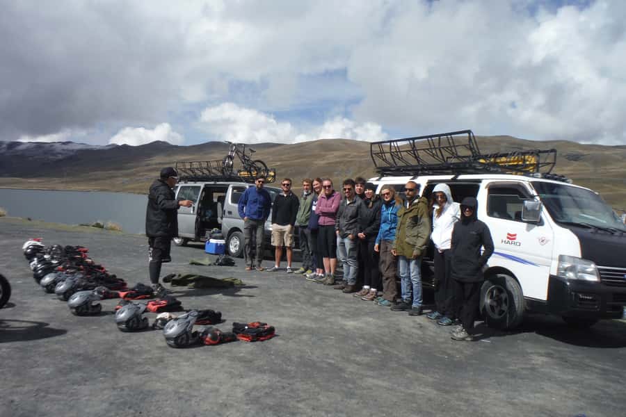 From La Paz: The World's Most Dangerous Road Biking Tour - From La Paz to the high pass at 4,700 meters
