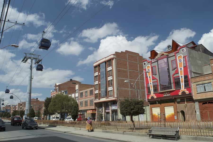 La Paz: Andean Architecture Tour in El Alto - Seeing La Paz from the cable car