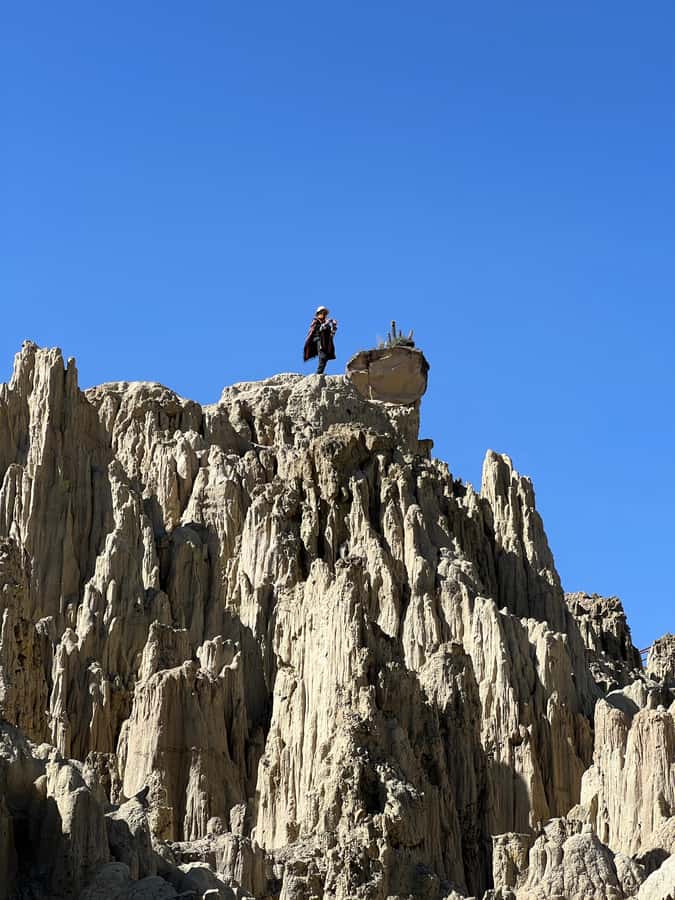 La Paz: Private Vehicle & Guide. City Tour + Moon Valley - San Francisco Church and Andean Baroque detail