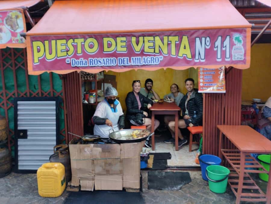 La Paz: Street Food Walking Tour - San Francisco Church: the final tasting