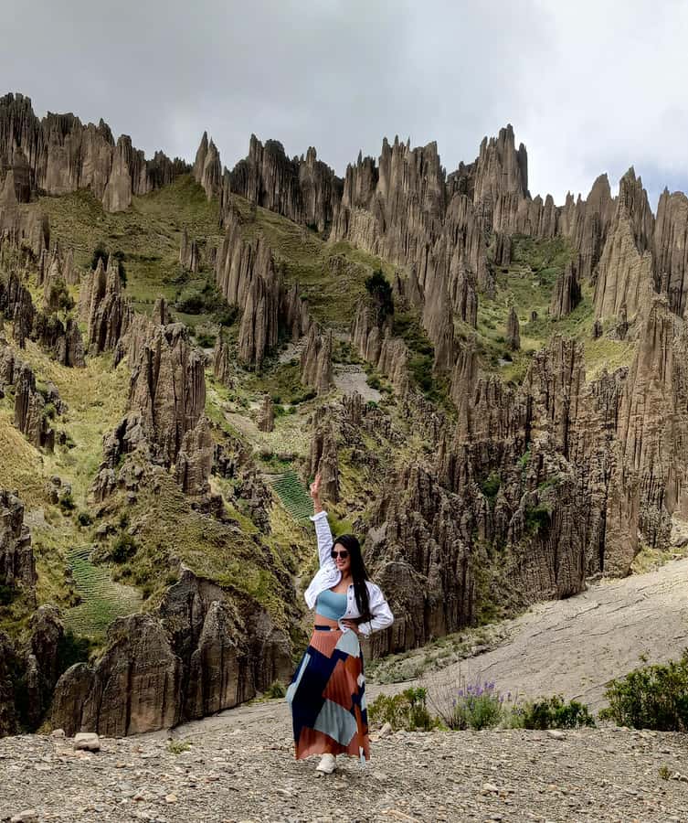 La Paz: Valle de las Animas, Moon Valley, & Killi Killi Tour - Moon Valley, salt deposits, and a second kind of desert scenery