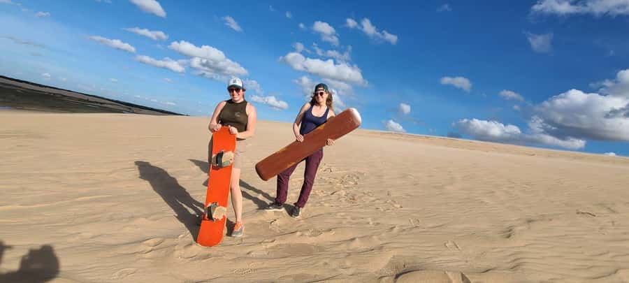 Lomas de Arena Sandboarding Tour - Reaching the dunes and getting ready