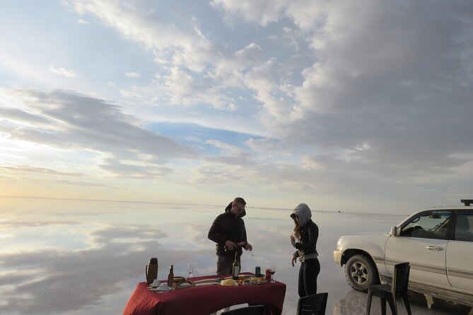 Visit to Uyuni Salt Flats from La Paz Bolivia by Bus - Entering the Salar de Uyuni by 4WD
