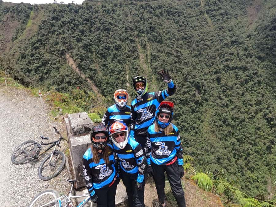 World's Most Dangerous Road "Private" Mountain Biking Trip - Riding the three-meter-wide Death Road